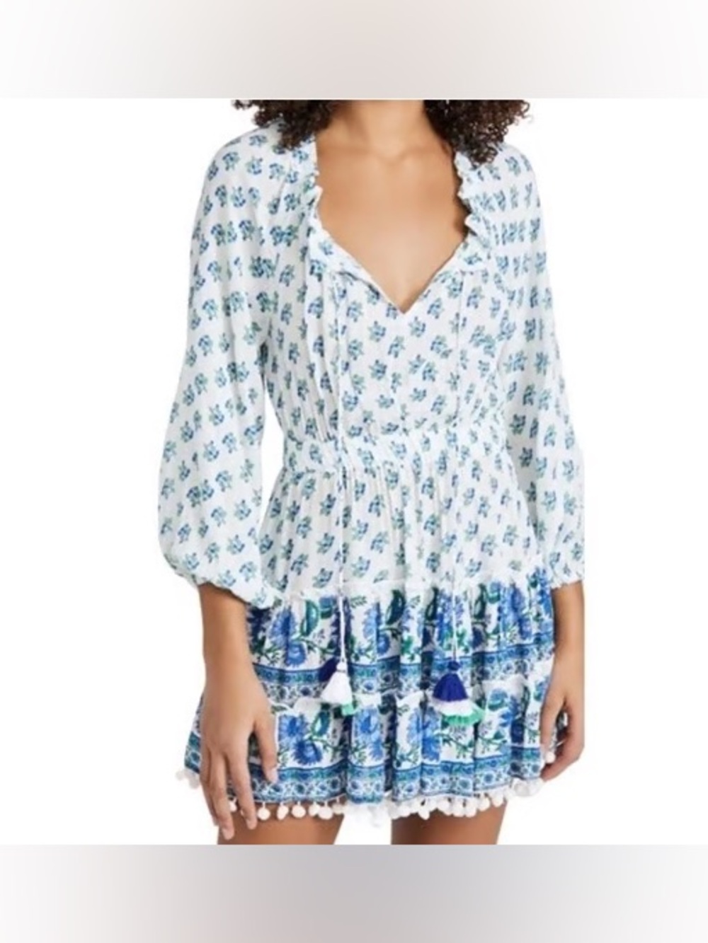 Revolve Playa Lucila Women’s Floral Print Tiered Dress Large - C30-142